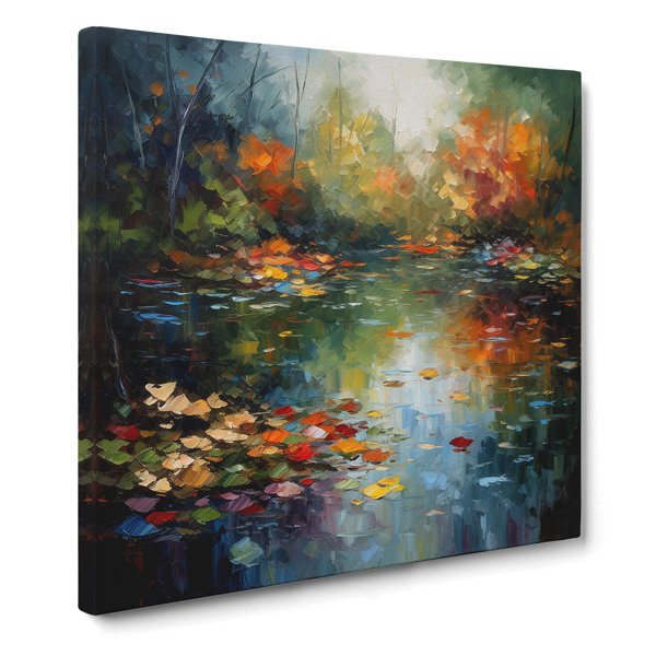 Marlow Home Co Pond Palette Knife No 3 No Frame Art Prints Wayfair